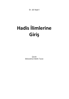Hadis İlimlerine Giriş - Doktor Ali Nasiri.epub